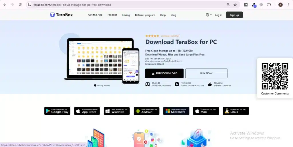 Download teraBox for PC