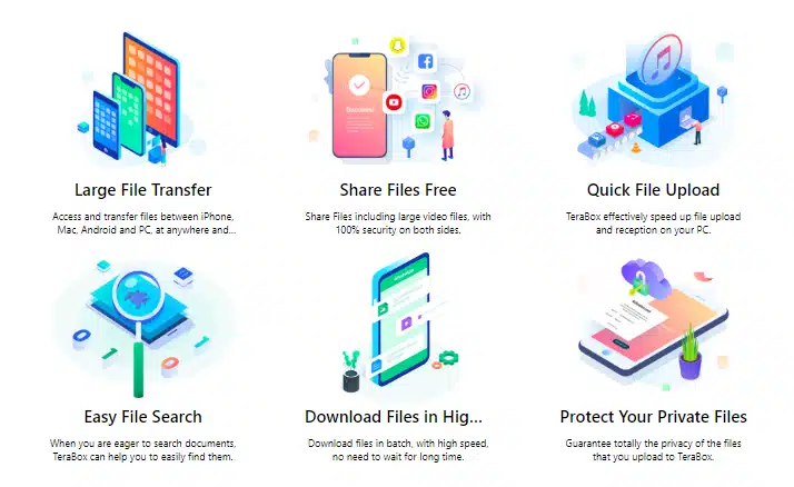 TeraBox for pc Key Features